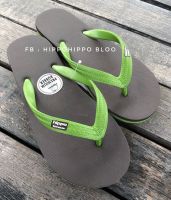 น้ำตาลเขียว Brown Green Hippo shoe รองเท้าแตะฮิปโป No36- 37-38-39-40-41-42-43-44-45-46