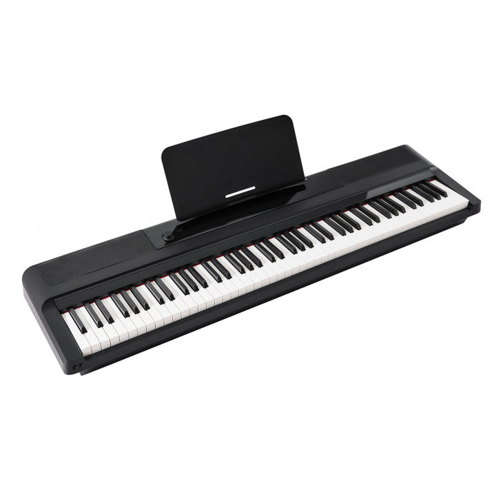 the-one-piano-pro-essential-t981bk-เปียโนไฟฟ้า-88-คีย์-น้ำหนักคีย์-hammer-action-มี-691-เสียง-ต่อแอพ-หูฟัง-midi-out-ได้-แถมฟรีที่วางโน้ต-amp-app-the-one