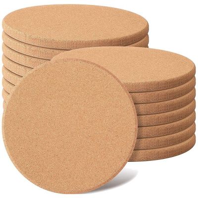 16 Pack Cork Coaster Thick Cork Trivets for Hot Dishes and Hot Pots Heat Resistant Multifunctional Cork Board Hot Pads