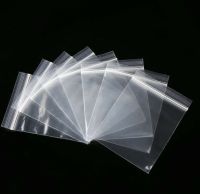 100pcs Transparent Small Ziplock Plastic Bags Jewelry Gift Food Reclosable Storage Bag Custom Print Logo Packaging Clear