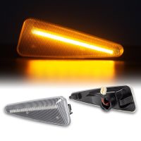 2X Dynamic Flashing LED Side Marker Lights Turn Signal Sequential Blinker Direction Indicator Lamp For Dacia Sandero I 2008-2011 Bulbs  LEDs HIDs