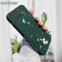 Hontinga เคสสำหรับ Samsung Galaxy S10 S10 Plus S10 + S10E,เคสโทรศัพท์ทรงสี่เหลี่ยมลายการ์ตูน NASA นักบินอวกาศขอบซิลิโคนนิ่มแบบดั้งเดิมเคสยางเคสคลุมเต็มกล้องเคสป้องกันด้านหลังเคสนิ่มสำหรับเด็กผู้ชาย