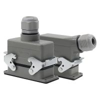 Rectangular HDC1- HE - 016-1 heavy 16 pin connector line 16 A500v screw feet of aviation plug on the side