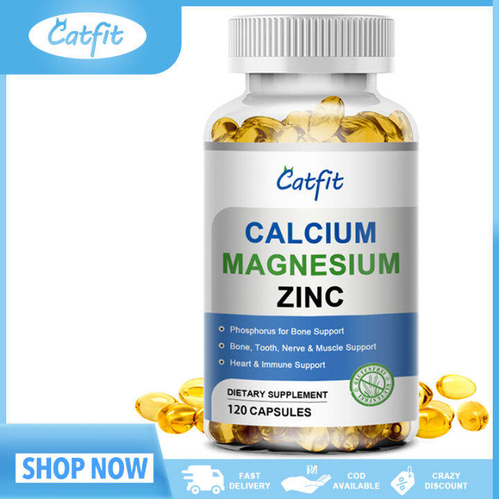 Calcium Magnesium Zinc Supplement To Build Strength Support Bone