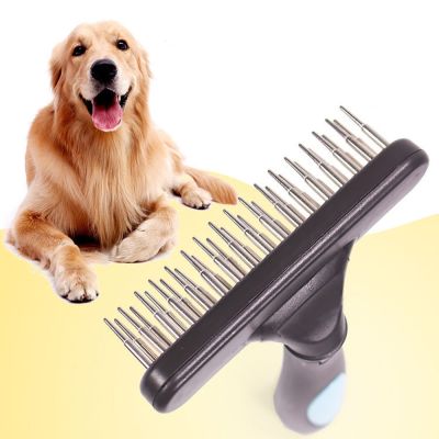 【CC】 Dog Rake Deshedding Dematting Comb Undercoat for Dogs Cats Short Hair Brushes Shedding with Row Pins