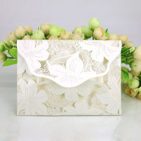 24 pieces European Openwork Creative Wedding Invitation Lily Wedding Invitation Card High-end Invitation Guest Banquet Card