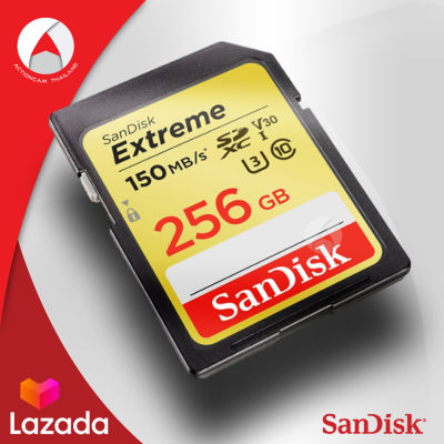 Sandisk SD Card Extreme 256GB SDXC Speed อ่าน 150mb/s เขียน 60mb/s ประกัน Synnex ตลอดอายุการใช้งาน (SDSDXV5_256G_GNCIN) เมมโมรี่ การ์ด แซนดิส กล้อง ถ่ายภาพ ถ่ายรูป ถ่ายวีดีโอ กล้องDSLR กล้องโปร คาเมร่า กล้องมิลเลอร์เลส Mirrorless Camera