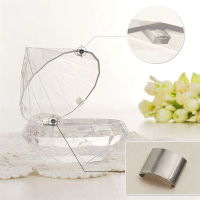 96PCS Transparent Diamond Shape Candy Box Wedding Favor Gift Boxes Party Box Clear Plastic Container Home Decor Gift