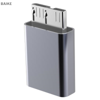 BAIKE อะแดปเตอร์อลูมิเนียมอะแดปเตอร์ USB TypeC หญิงถึง USB3.0 microb MALE CONNECTOR