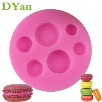 New Size 6 With Macarons Fondant Silicone Mold Chocolate Mold DIY Cake Decoration Mold A1659