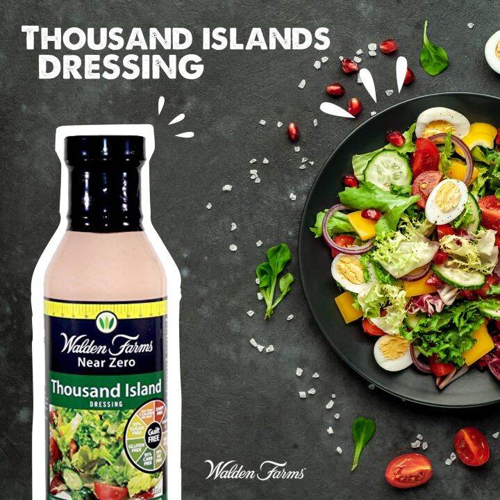 [PREORDER] THOUSAND ISLAND DRESSING BY WALDEN FARMS 355ML SALAD SAUCE CALORIE GLUTEN SUGAR