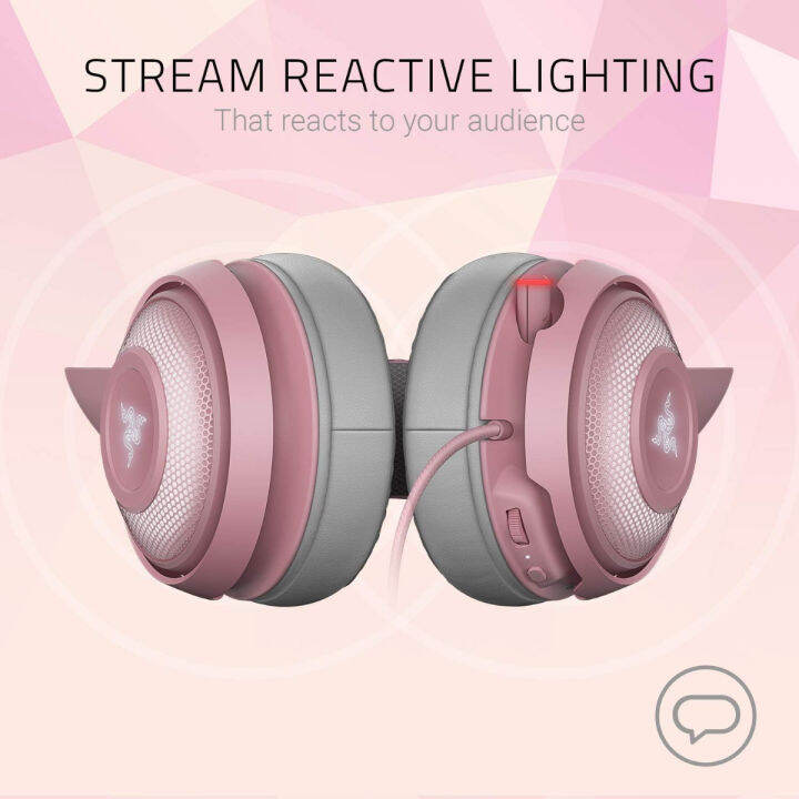 razer-kraken-kitty-rgb-usb-gaming-headset-thx-7-1-spatial-surround-sound-chroma-rgb-lighting-retractable-active-noise-cancelling-mic-lightweight-aluminum-frame-for-pc-quartz-pink