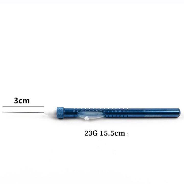 ophthalmic-instruments-flute-needle-titanium-alloy-eye-straight-type-flushing-class-with-silicone-tube-20g23g