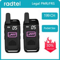 Radtel T-S1 PMR 446กระเป๋า199CH เครื่องส่งรับวิทยุขนาดเล็ก FRS ขนาดกระเป๋าสองทางใบอนุญาตวิทยุสื่อสารพกพาฟรี HT สำหรับการเดินป่าตั้งแคมป์ J93ล่าสัตว์