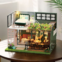 [พร้อมส่ง] บ้านตุ๊กตา DIY ประกอบเอง รุ่น Half of the Garden(L035) ประกอบง่าย แถมฝาครอบกันฝุ่น และอุปกรณ์ประกอบ Cute room