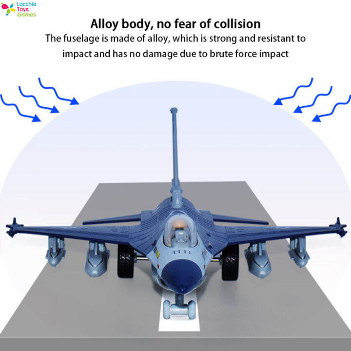 lt-สต๊อกพร้อม-ของเล่นโมเดลเครื่องบินรบ-f16พร้อมไฟเสียงเครื่องบินทหารอัลลอยด์พร้อมที่ยึดสำหรับเป็นของขวัญเด็ก-cod