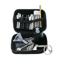 Portable Snuff Snorter Bag Bullet Snuff Sniffer Dispenser Spoon Storage Container Jar Funnel Snuff Snorter Storage Bag Set