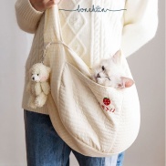 Túi đựng cún meo - Túi đeo chéo đem chó mèo ra ngoài