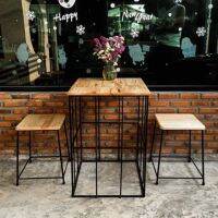 99HomeStore Table Set (พร้อมเก้าอี้2ตัว)