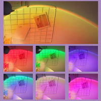 LED Sunset Projection Light Rainbow Projector Bedroom Bedside Touch Night Light Gift Photo Photography Live Atmosphere Light