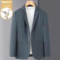 [COD] Mens high-end down suit white duck series light and thin 2021 new luxury trendy business jacket for middle-aged young people