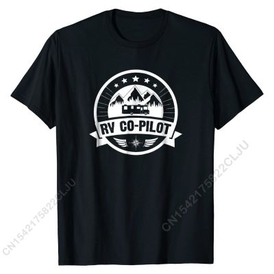 RV Co-Pilot Funny Motorhome RV Travel T-shirt For Women Mens Latest Cal Tops Shirt Cotton T Shirt Design