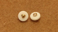 Free shipping 50pcslot White knit shirt button clasp golden core DIY buttons 10mm