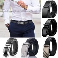 Men Belt Metal Automatic Buckle Leather High Quality Belts for Male Jean Pants Waistband Business Work Casual Luxury Brand Strap Belts