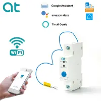 เบรกเกอร์ Wifi ราง63a Din Art Switch ควบคุมระยะไกลโดย Ewelink App สำหรับ Art Home 18Mm โดยไม่ต้องวัดแสง