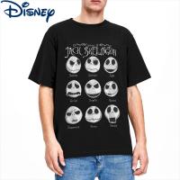 2023 NewMen เสื้อยืด The Nightmare Before Christmas Casual Cotton Tee เสื้อแขนสั้น Emotional Jack T เสื้อเสื้อผ้า