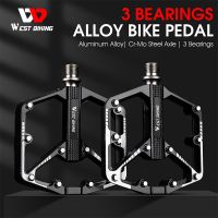 WEST BIKING MTB Cycling Pedals Sealed Bearing Ultralight Aluminum Alloy Footboard Anti-Slip Bicycle Platform Pedals Bike Parts