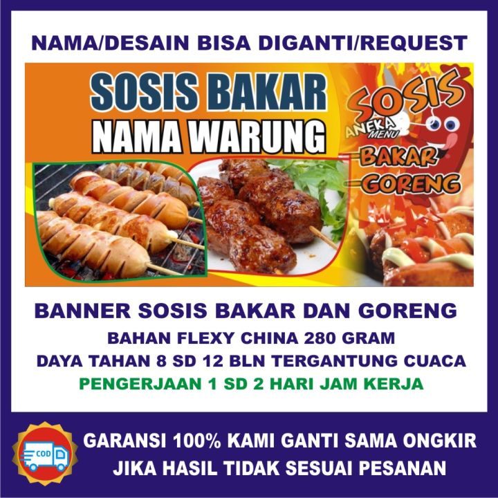 Spanduk Sosis Bakar Serba 2000 Spanduk Sosis Bakar Dan Pop Ice