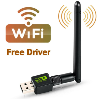 USB Wifi Adapter เสาอากาศ Wifi USB Adapter การ์ด Wi-Fi Adapter ไดรเวอร์ฟรี Ethernet การ์ดเครือข่ายไร้สาย