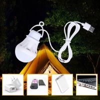 □ Portable USB LED Lamp Bulb Mini Camping Lantern 5V Hanging Tent Fishing Night Light Book Reading Powerbank Birght Table Lamp 50