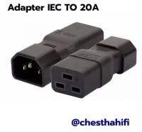 IEC 320 C19 TO C14 ปลั๊กอะแดปเตอร์ไฟAC,เชื่อมต่อC20 TO C13 ชายหญิงConverter 10A 250Vสีดำ (1ชิ้น)