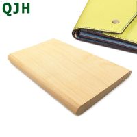 profession Wallet handmade diy leather goods tools leather folding butt tool beech wood fold clutch leather making hobby