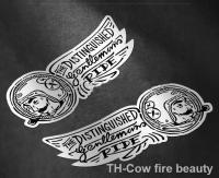 ஐ❂ retro Distinguished Gentlemans stickers Motocross Cafe Racers Stickers rider Windshield ACE decals racing for Dirt bikes