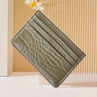 Crocodile Skin Unisex Card Holder Wallet Slim Large Capacity Coin Purse Multi Card Slot Money Case Protable Business Card Cover Card Holders