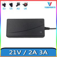 ที่ชาร์จสว่านไขควงไฟฟ้า21V 2A 3A DC 5.5X2.1MM แบตเตอรี่ลิเธียมควบคุม