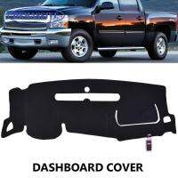 OEMASSIVE Dash Mat Dashmat Dashboard ฝาครอบ Sun Shade พรมสำหรับ Chevrolet Silverado 1500 2007 - 2013 2กล่องถุงมือ