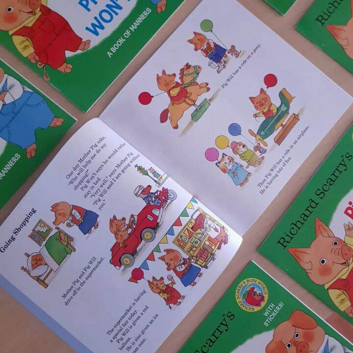 หนังสือ-richard-scarrys-richard-scarrys-pig-willpig-wont-brand-new-ปกอ่อน-มี-sticker-printed-in-usa