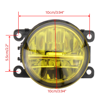 1ชิ้น LED รถไฟตัดหมอกไฟตัดหมอกสำหรับ Toyota Camry Land Cruiser Prado Prius ทุนดรา CHR Sienna Solaraavalon สำหรับฟอร์ดโฟกัสฮอนด้า