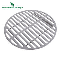 Boundless Voyage Titanium BBQ Grill Net with Folding Legs Outdoor Camping Picnic Ultralight Barbecue Charcoal Gridiron