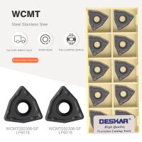 DESKAR WCMX030208 WCMX040208 WCMT050308 WCMT06T30 WCMT080412 SF LF6018U ใบมีดเจาะ CNC คาร์ไบด์สําหรับสแตนเลส