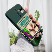 เคส PMP สำหรับ OPPO R17 OPPO R17 Pro รูปการ์ตูนสุดเจ๋ง Zoro เคสป้องกันของเหลวรูปแบบขอบสี่เหลี่ยมเคสโทรศัพท์คลุมทั้งหมดปลอกซิลิโคน