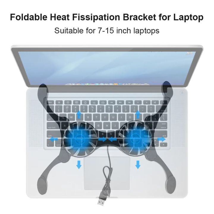 foldable-usb-laptop-cooling-fan-computer-portable-cooler-silent-laptop-dual-cooling-fan-black-quiet-stand-double-fan-for-7-15-in