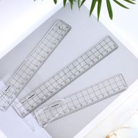 Grid Ruler 3 Sizes Transparent Acrylic Ruler Designed with Precise and Visible Grid and Angle Lines for School Office Supplies