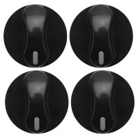 ✽卍 New 4X Plastic Kitchen Gas Stove Stove Oven Control Rotary Knob Black