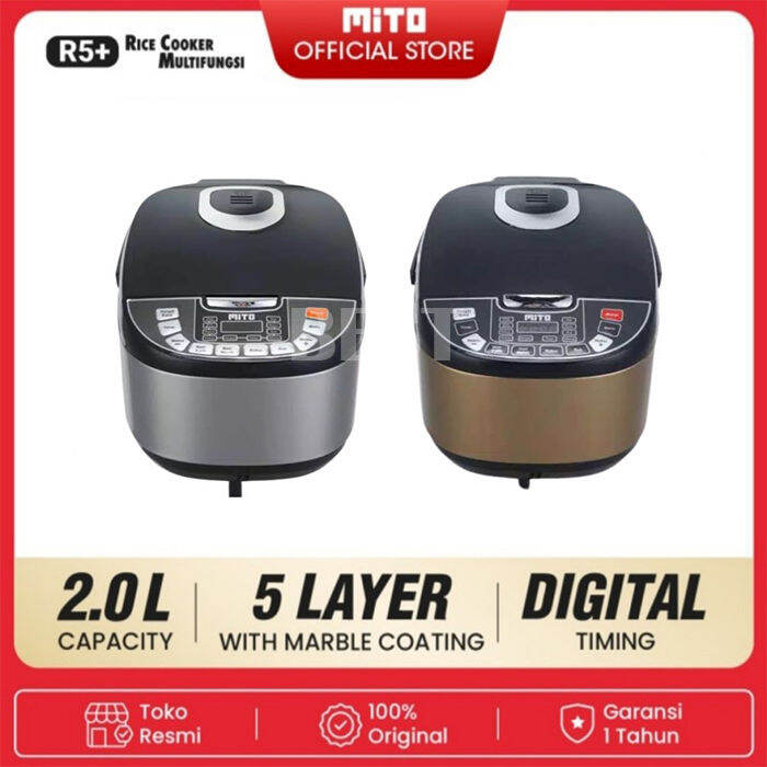 Rice Cooker Mito R 5 Gold Silver Magic Com Listrik Digital Kapasitas