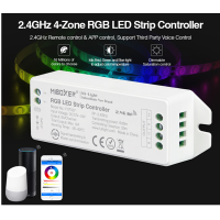 【▼Hot Sales▼】 uylexs อุปกรณ์ควบคุมแถบไฟ Led สำหรับ Fut037upgraded2.4ghz Fut037 MIBOZer มี4โซน Dc12v ไฟหรี่ Rgb ~ 24V